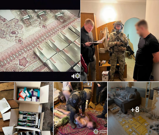 ​​​​Нацполіція ліквідувала наймасштабніше в Україні підпільне виробництво анаболічних стероїдів, які видавали за імпортні препарати для спортсменів